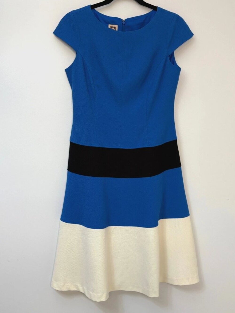 Anne Klein Colorblock Fit & Flare Dress Women's